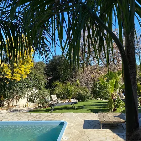 Nouveau A La Location Climatisee Avec Piscine, Plage Et Commerces Accessibles A Pieds Grimaud